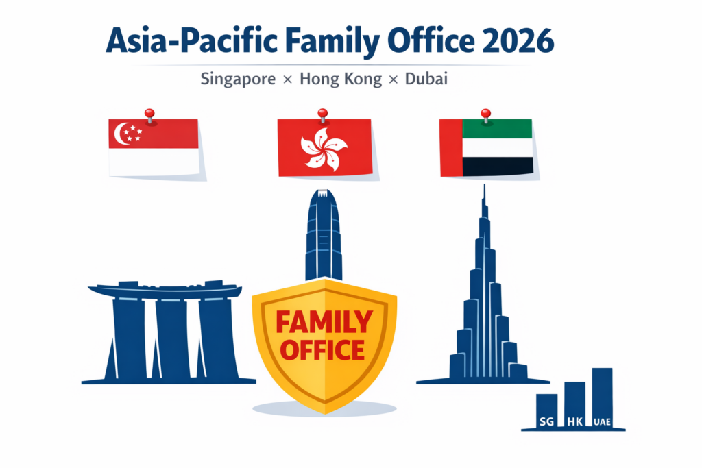 2026 亞太家族辦公室 新加坡 13O 13U 香港 OFC 杜拜 ADGM DIFC 比較