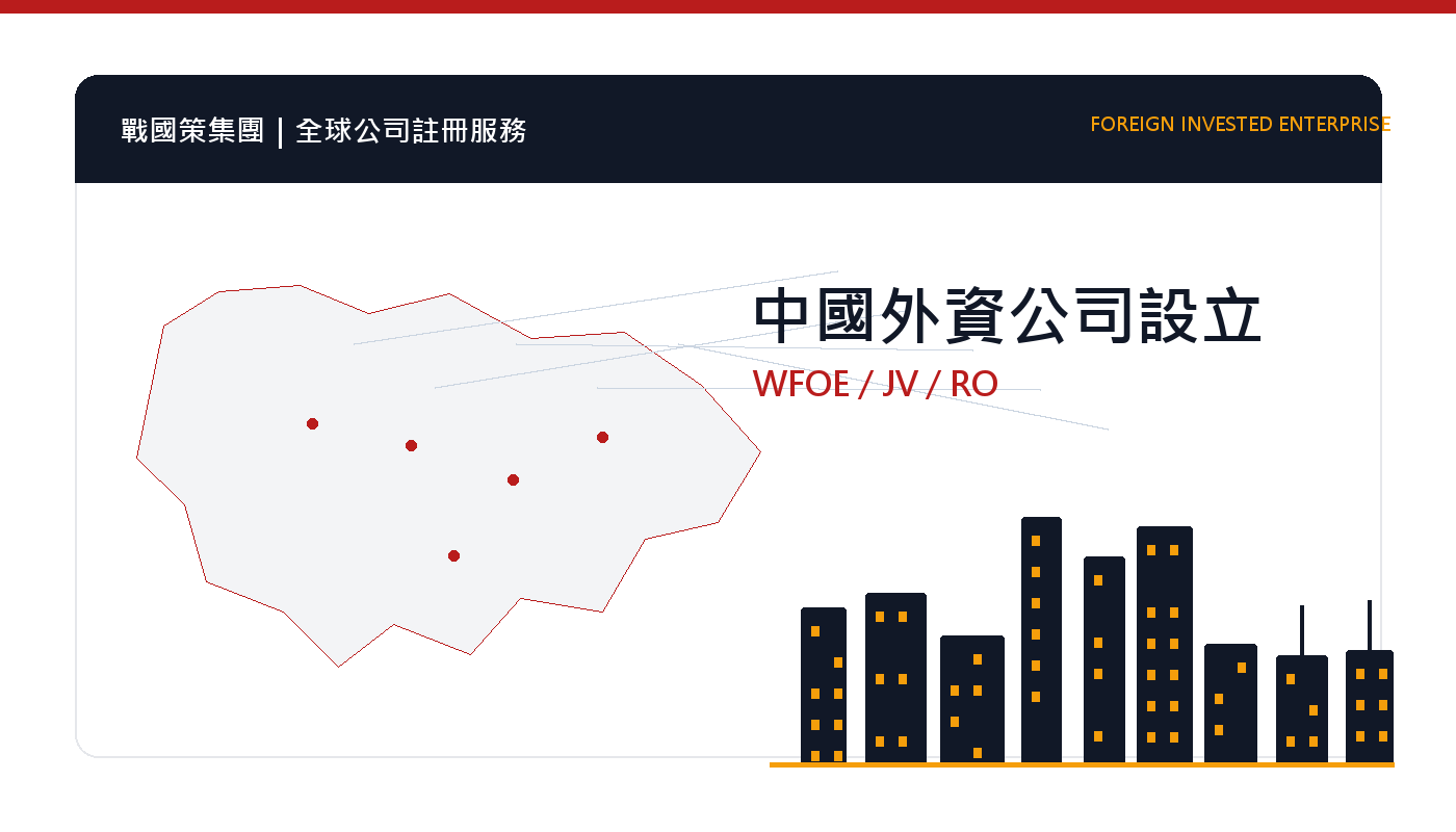 中國外資公司設立指南：WFOE、合資公司、代表處怎麼選？ 插圖一