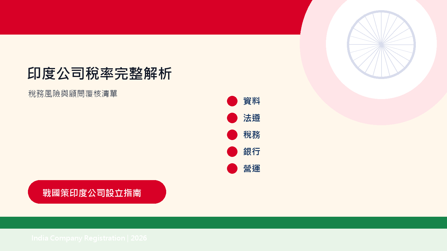 印度公司稅率完整解析:企業所得稅、GST與外資公司稅務指南 插圖三